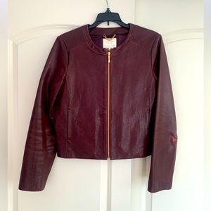 Stunning Kate Spade leather jacket - plum